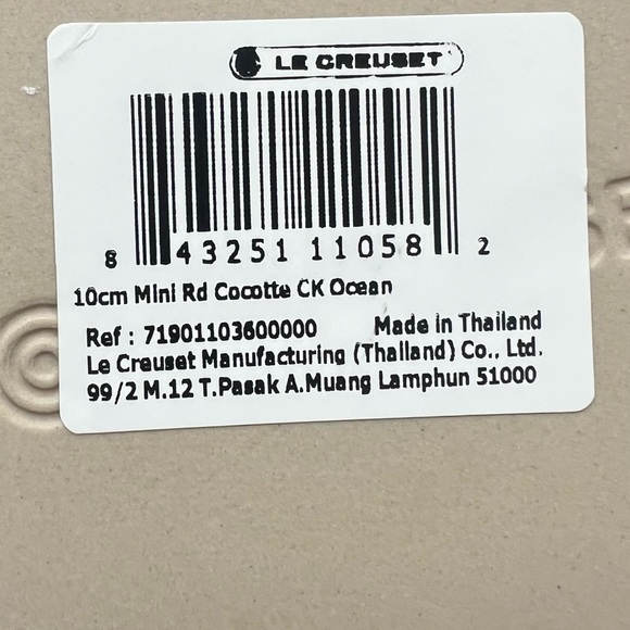 Le Creuset Stoneware Mini Round Cocotte - Ocean color - Picture 4 of 7